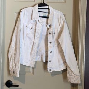 Old Navy White Jean Jacket